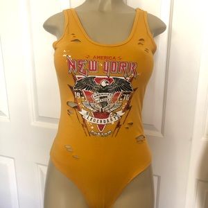 Vintage’esque rock n roll bodysuit